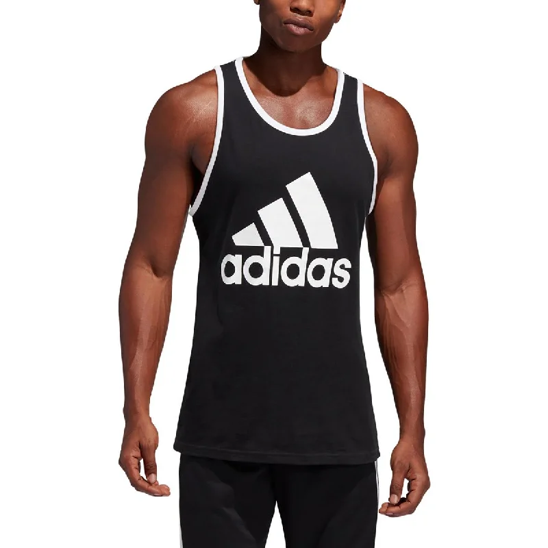 Adidas Mens Logo Pull-over Tank Top