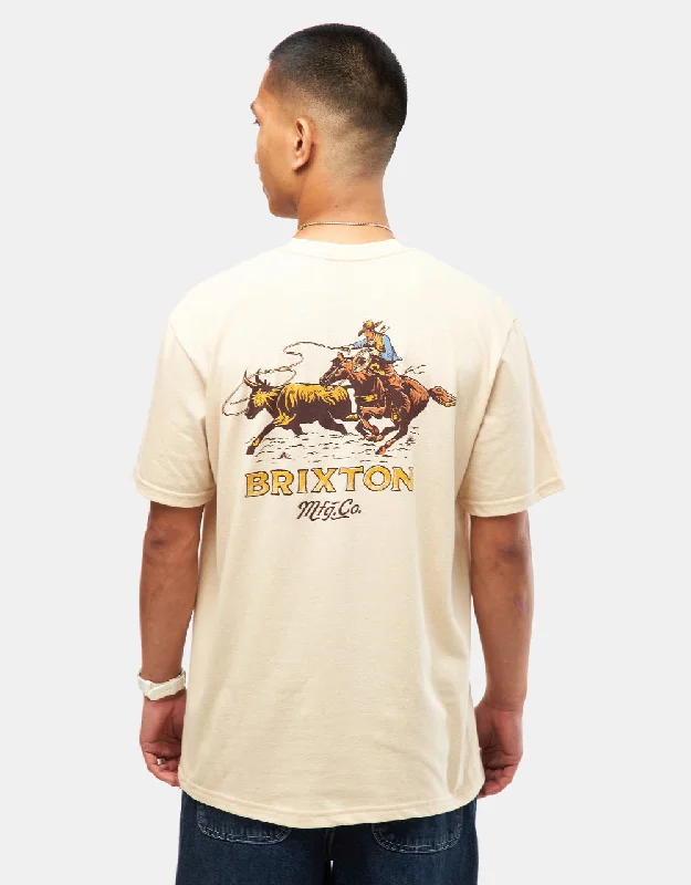 Brixton Wrangling T-Shirt - Cream