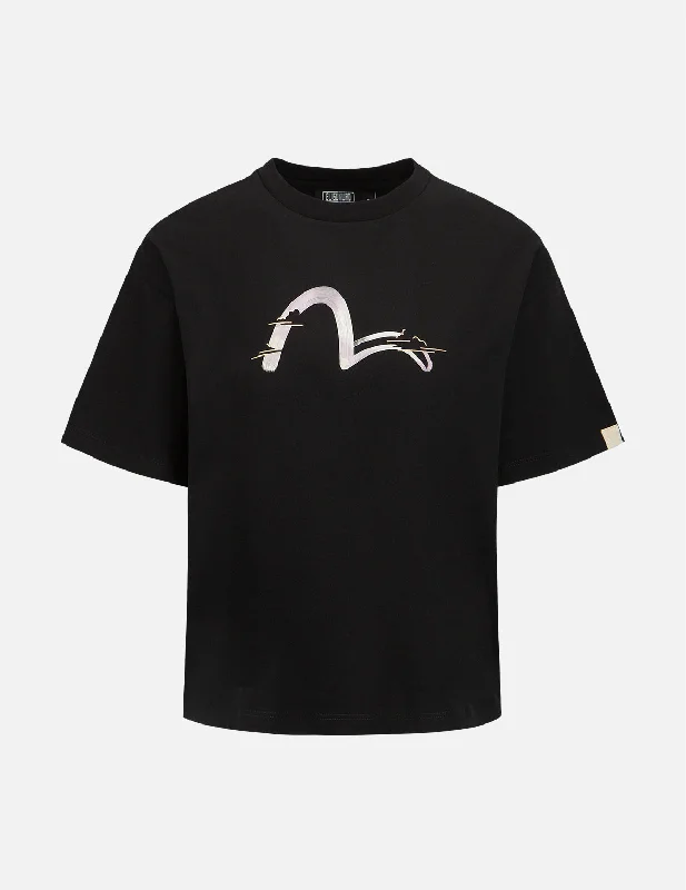 Brushed Seagull Print T-shirt