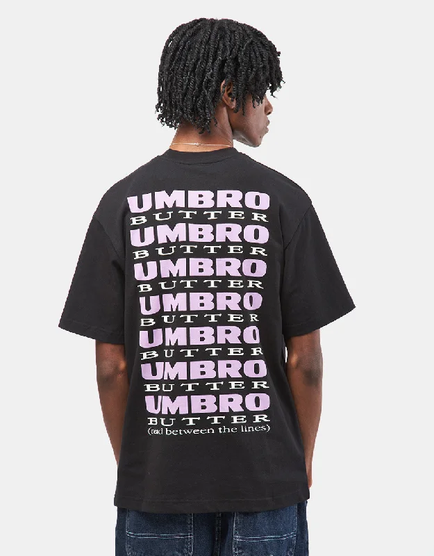 Butter Goods x Umbro Lines T-Shirt - Black