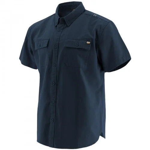 Caterpillar Mens Button Up Short Sleeve Work Shirt