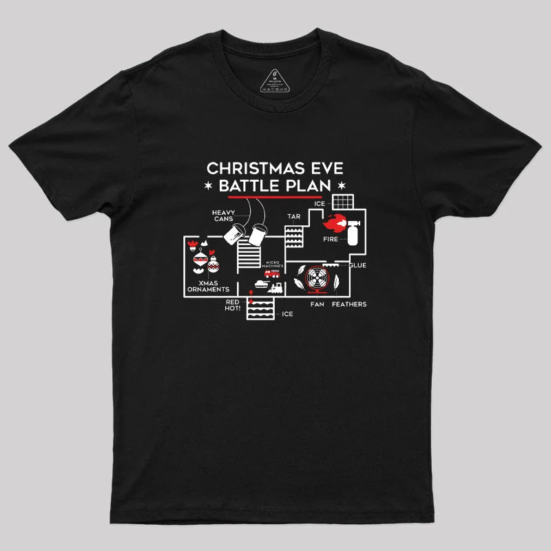 Christmas Eve Battle Plan Geek T-Shirt