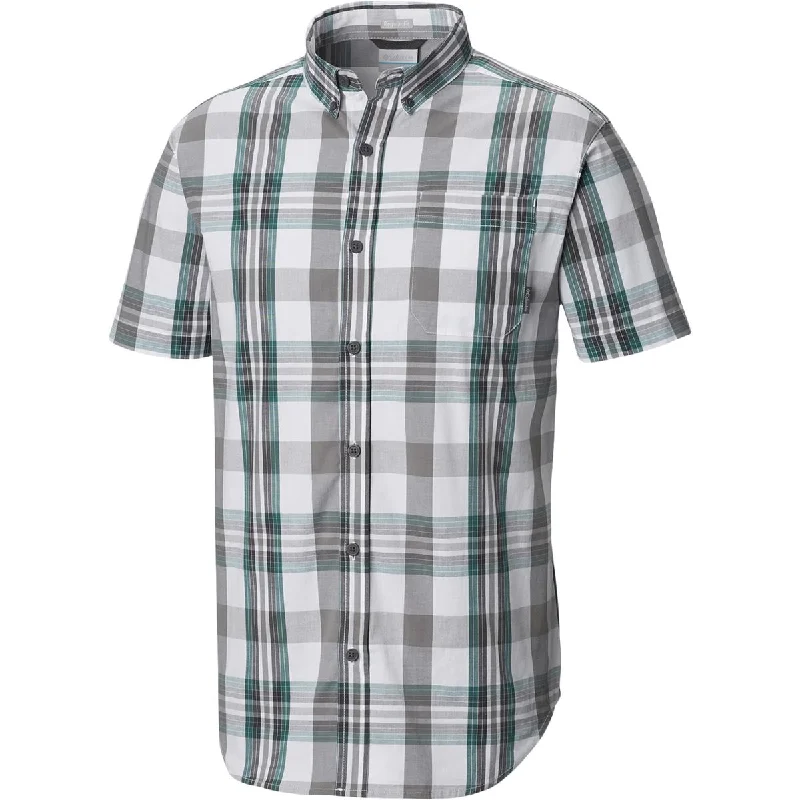 Columbia Sportswear Mens Cotton Plaid Button-Down Shirt