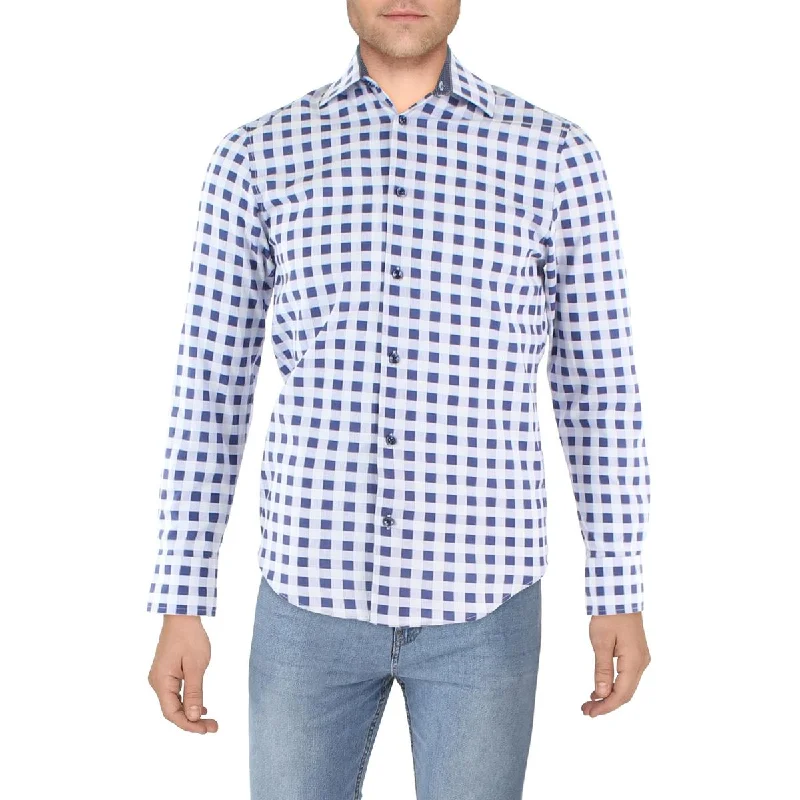 Construct Mens Slim Fit Performance Button-Down Shirt