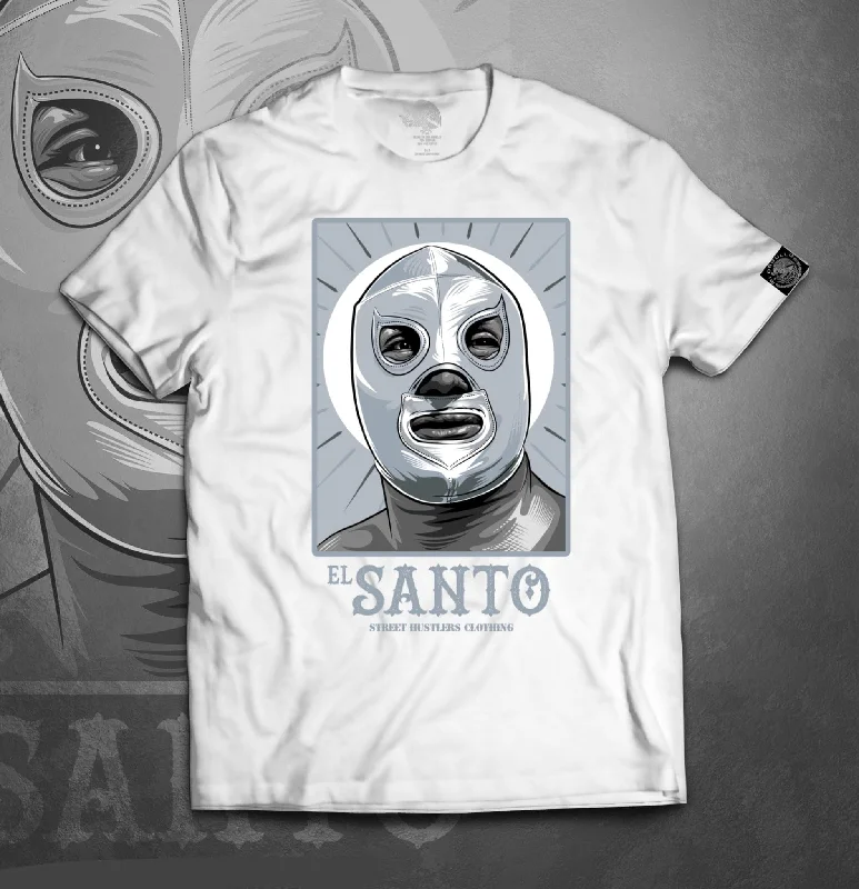 EL ENMASCARADO DE PLATA WHITE T-SHIRT