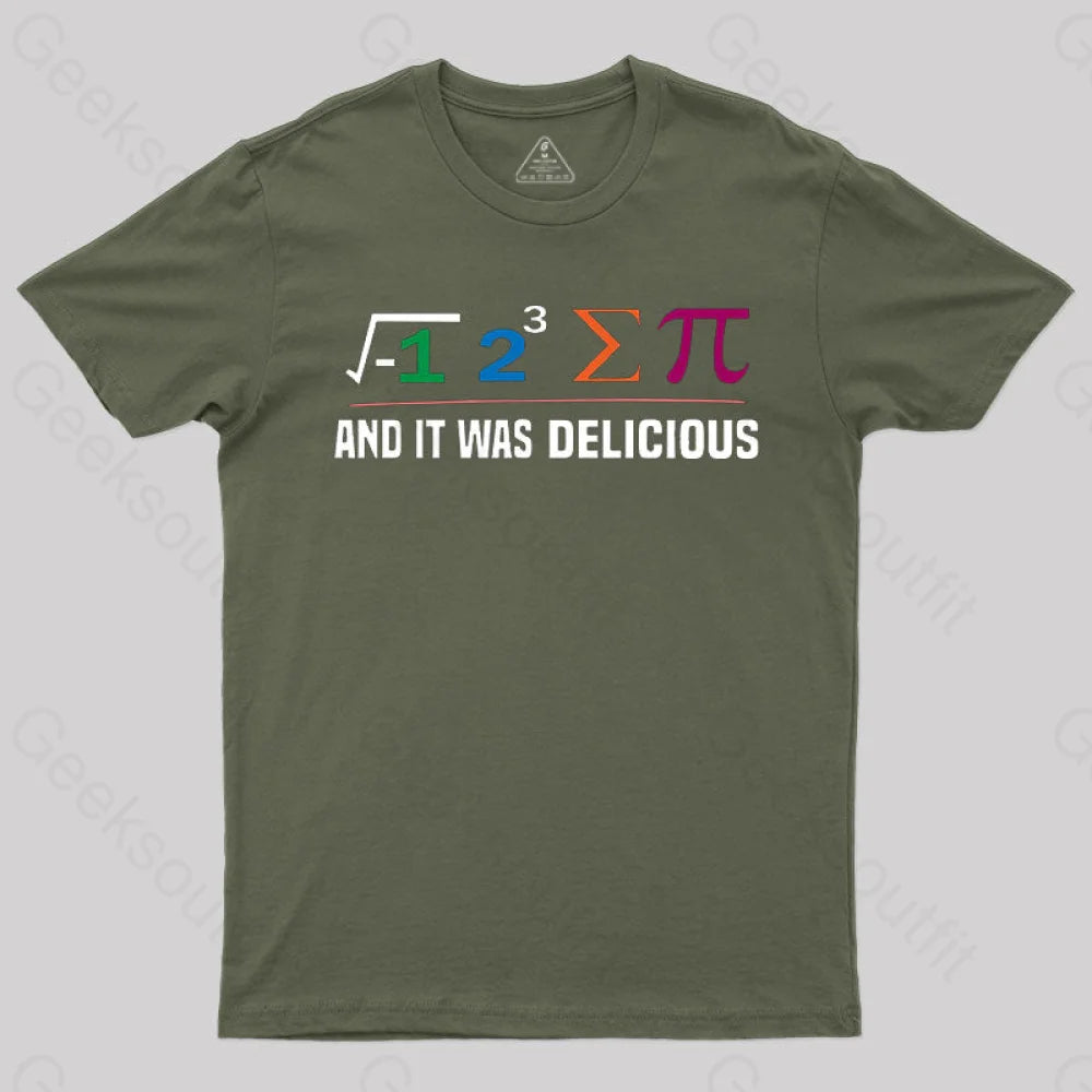 I Ate Some Pie And It Was Delicious I Ate Some Pi Math Classic T-Shirt