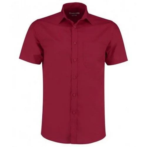 Kustom Kit Mens Short Sleeve Tailored Poplin Shirt