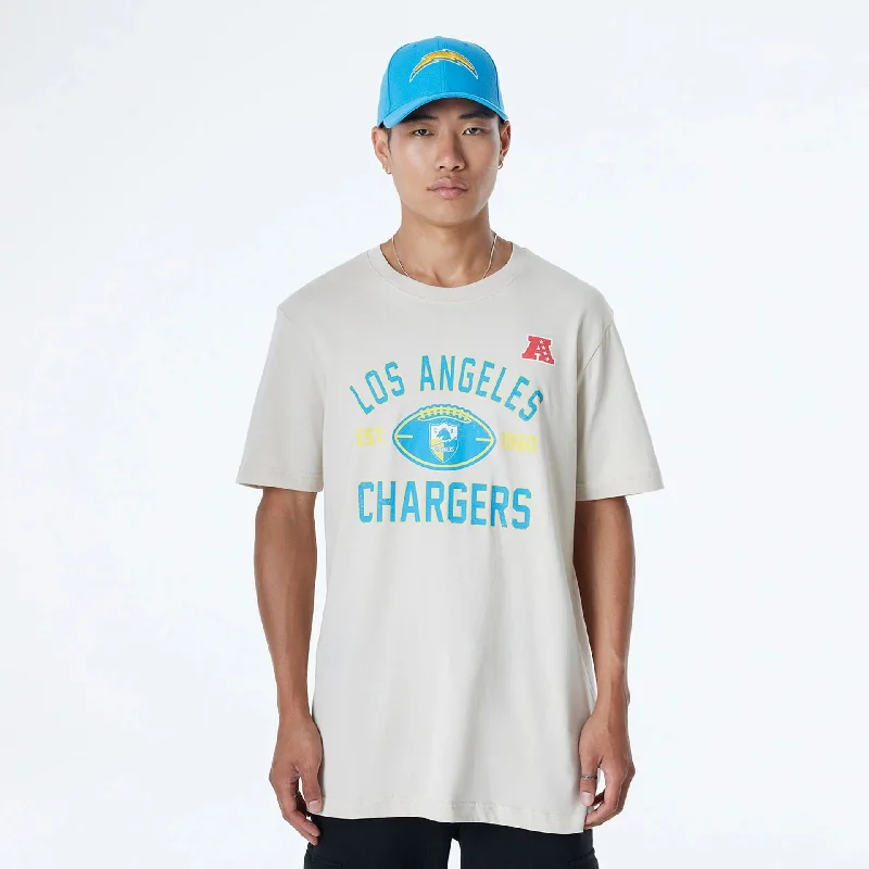 LA Chargers NFL 3rd Down Historic Light Beige T-Shirt