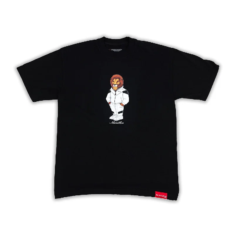 Leo The Marathon Lion (Tracksuit) T-Shirt - Black