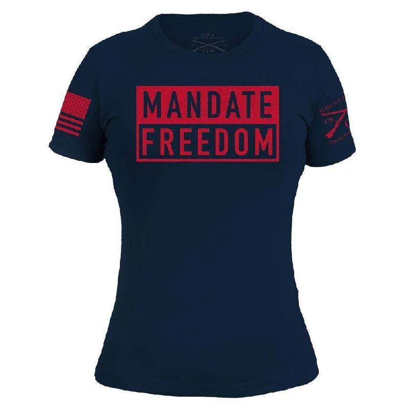 Women's Mandate Freedom T-Shirt - Navy