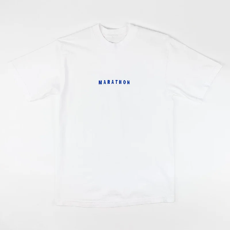 Marathon Impression T-Shirt - White/Navy