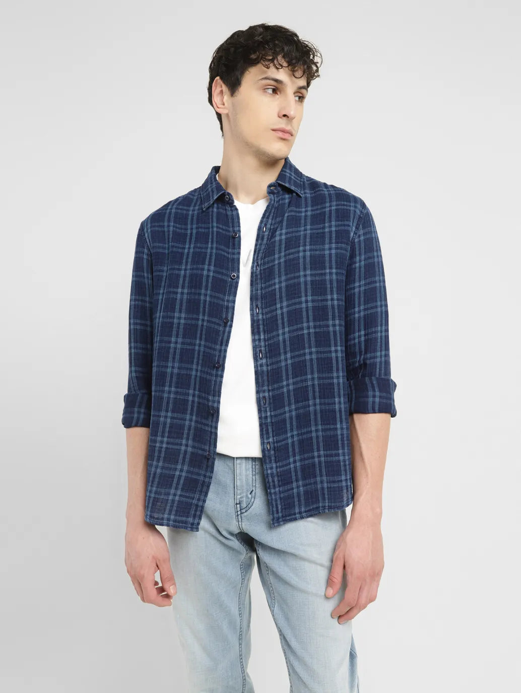 Men's Checkered Slim Fit Shirt