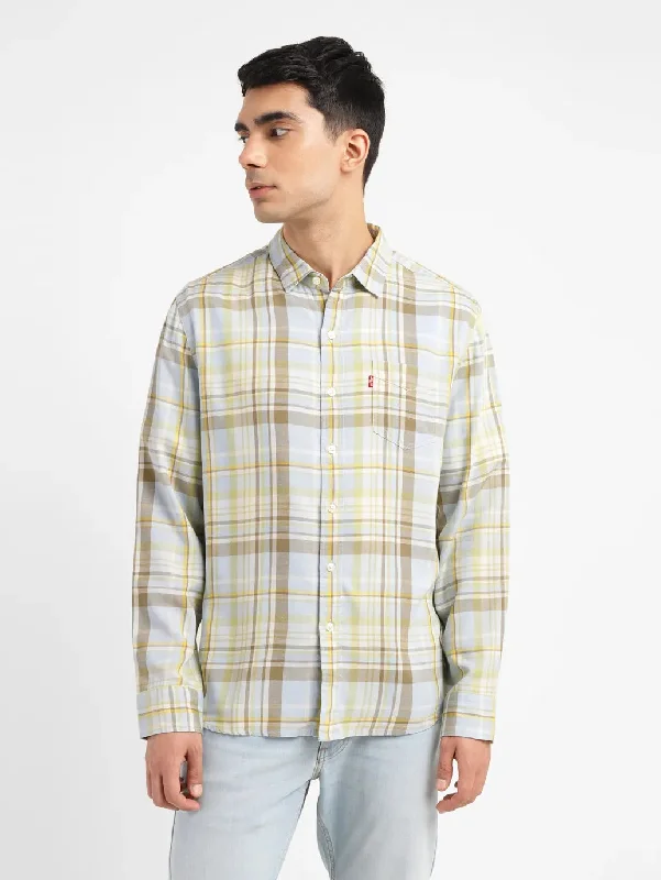 Men's Checkered Slim Fit Shirt