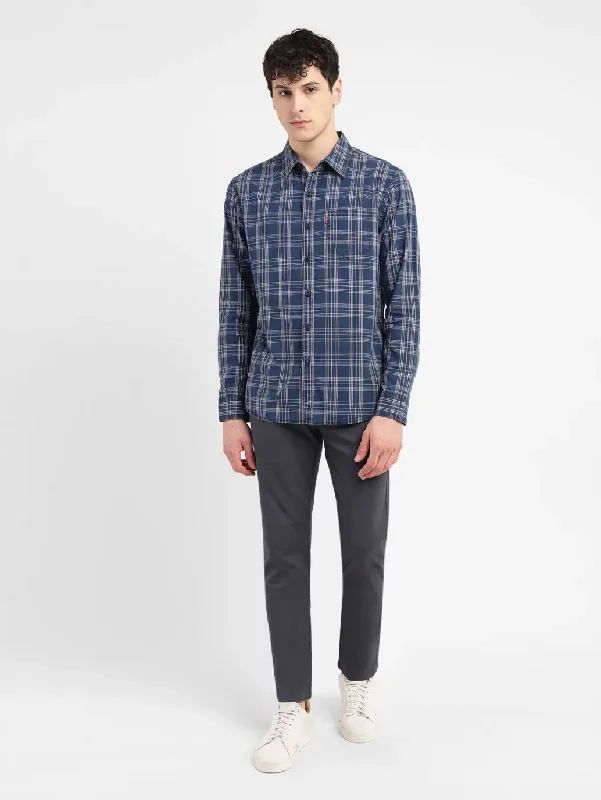 Men's Checkered Slim Fit Shirt