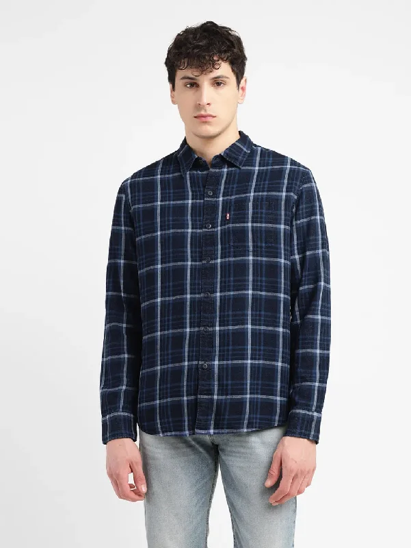 Men's Checkered Slim Fit Shirt