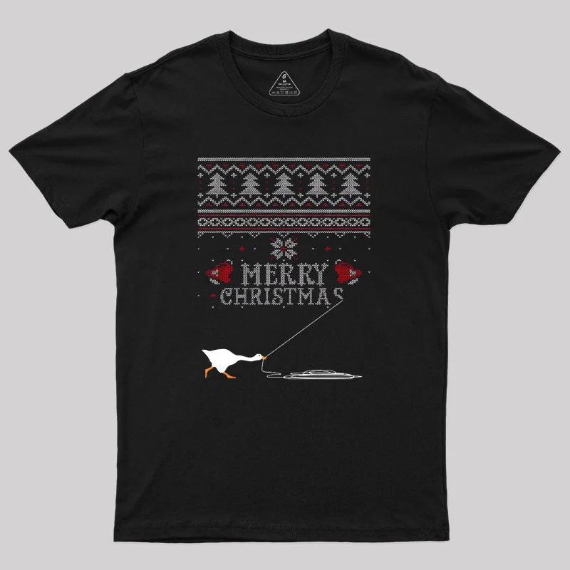 Merry Honked Christmas Funny Honk Goose T-Shirt