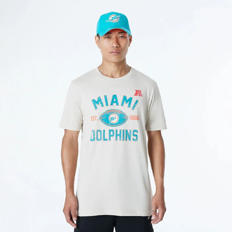 Miami Dolphins NFL 3rd Down Historic Light Beige T-Shirt