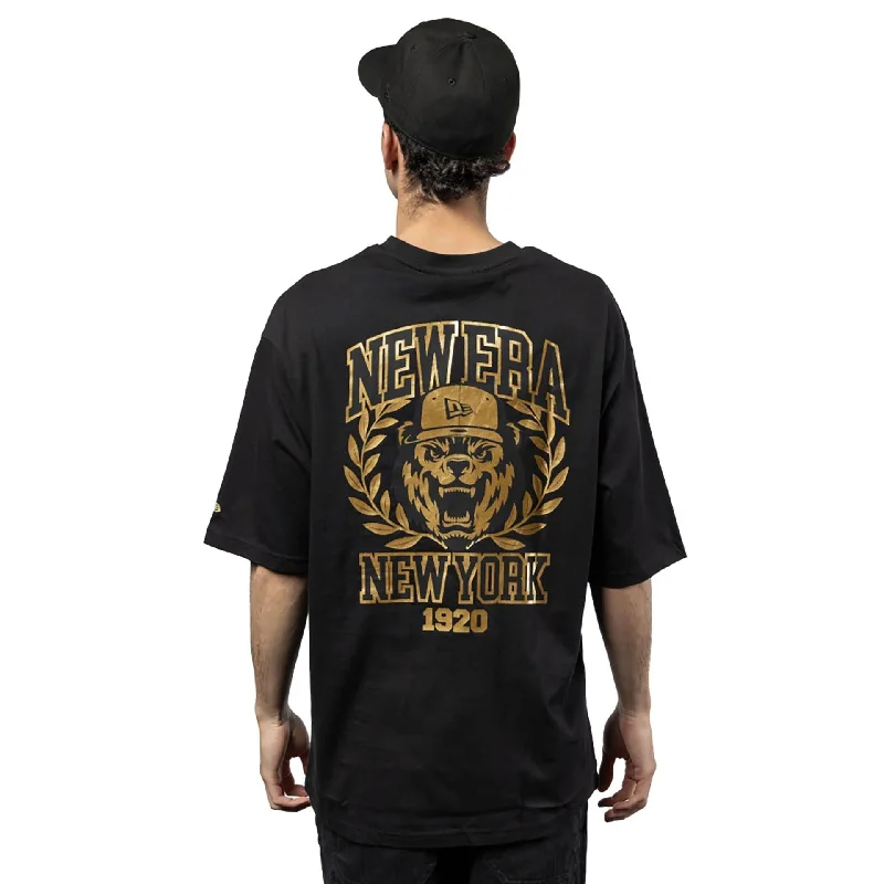 New Era Graphic Black Oversized T-Shirt