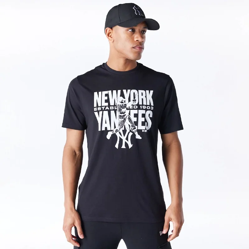 New York Yankees MLB Baseball Graphic Black T-Shirt