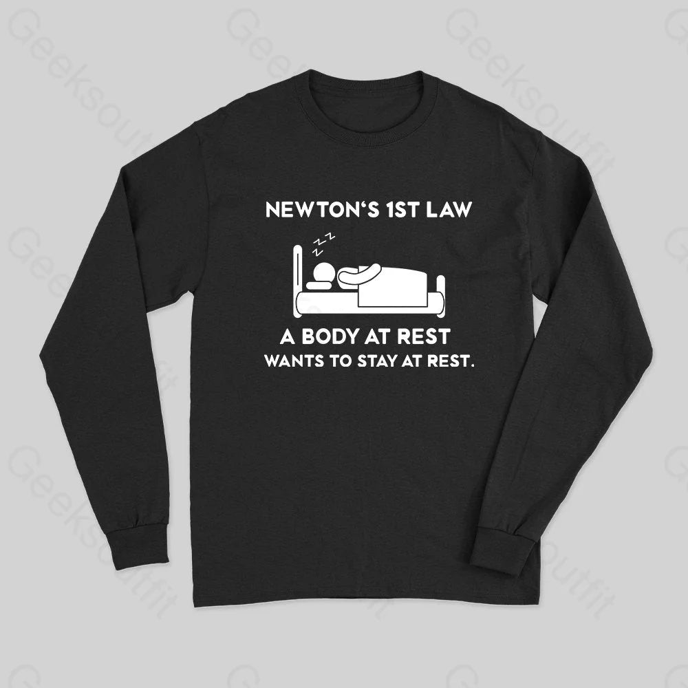 Newton's First Law Long Sleeve T-Shirt