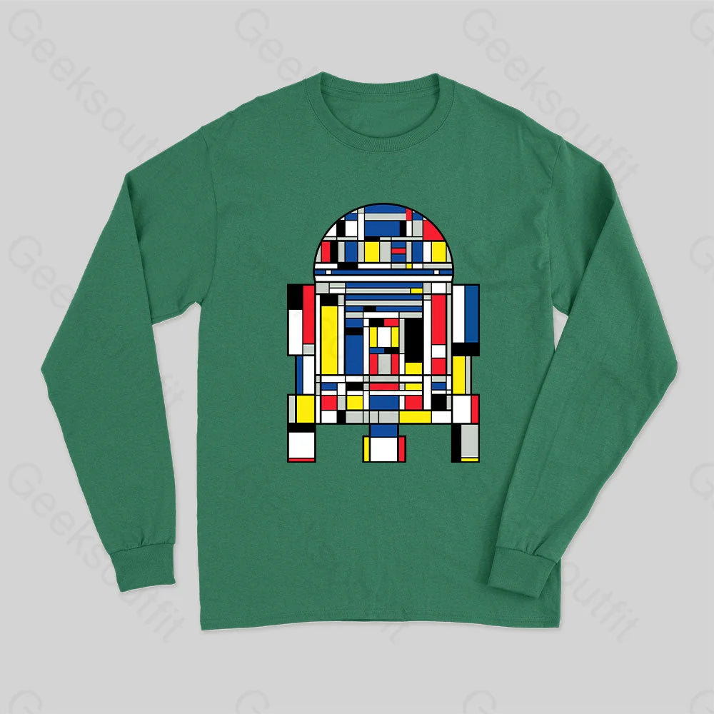 R2D2 Mondrian Long Sleeve T-Shirt