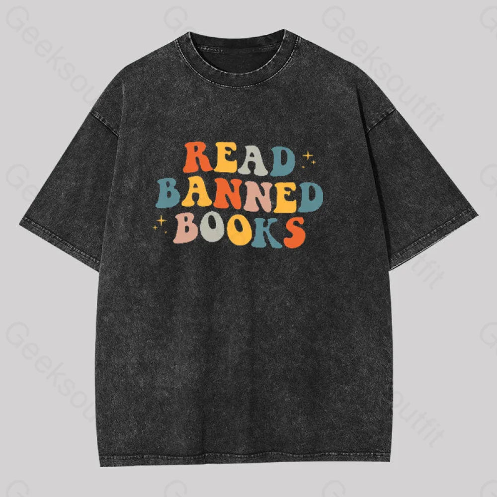 READ BANNED BOOKS Washed T-Shirt