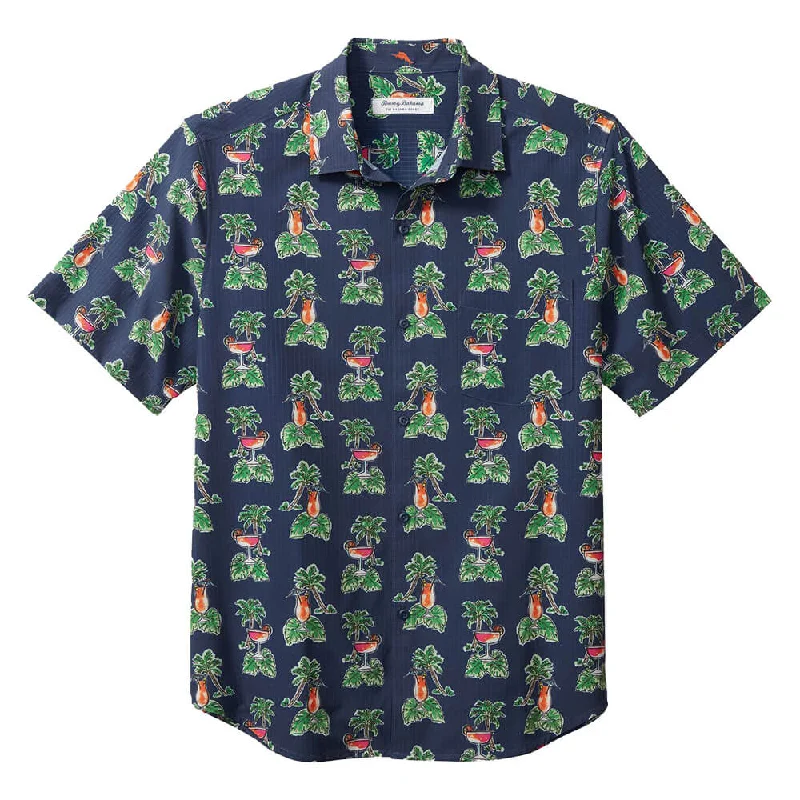 Tommy Bahama Bahama Coast Cocktail Nation Camp Shirt - Island Navy