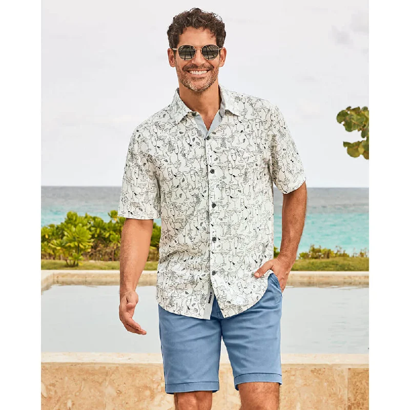 Tommy Bahama Mojito Bay Sippin Soiree Camp Shirt - White