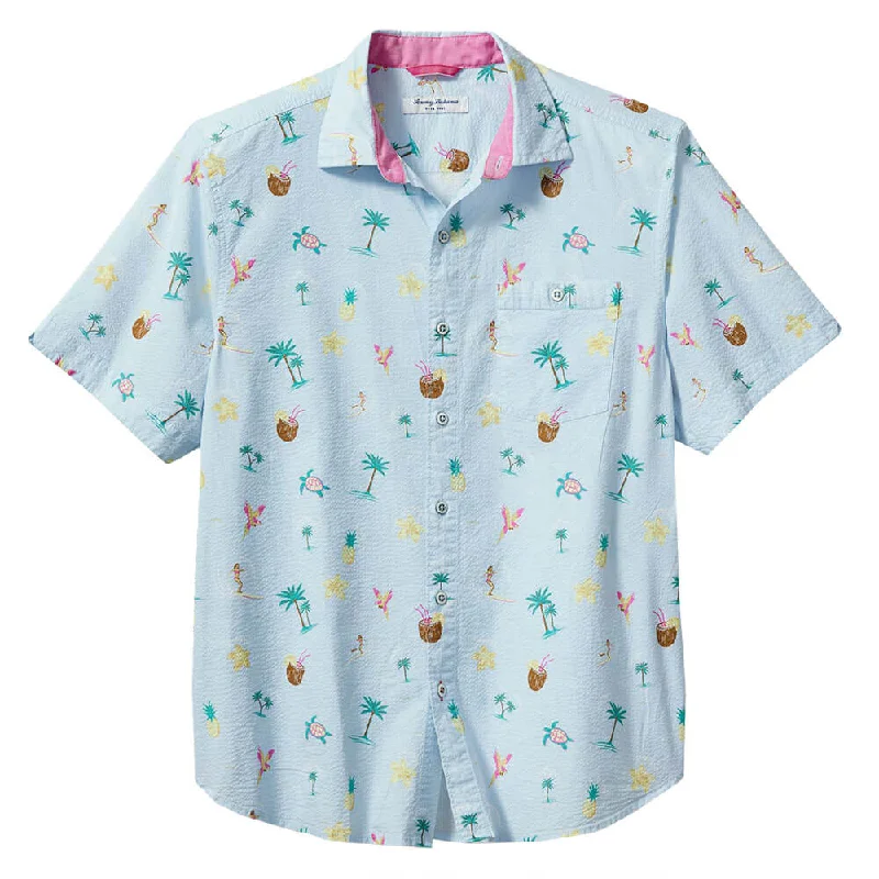 Tommy Bahama Nova Wave Surfs Up Camp Shirt - Dew Drop