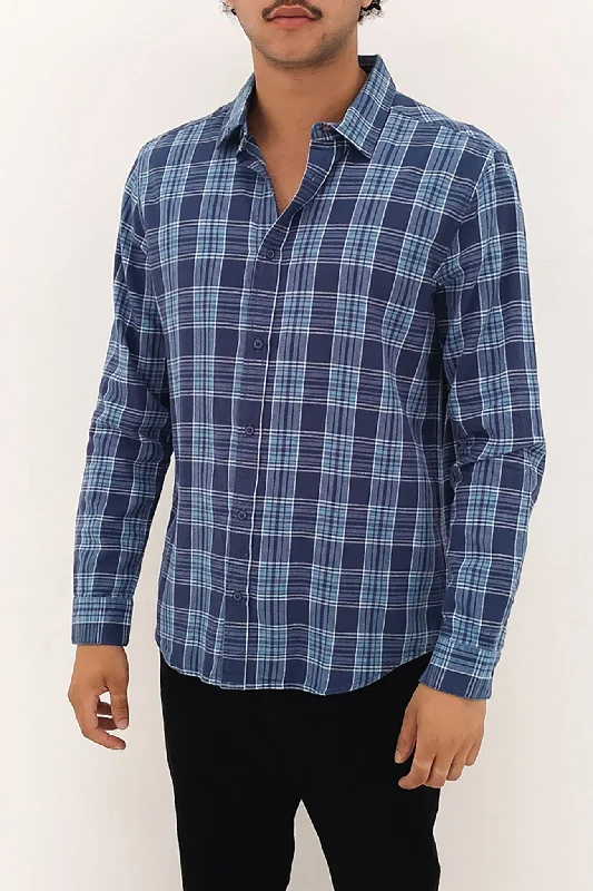 Treets Long Sleeve Shirt Washed Blue