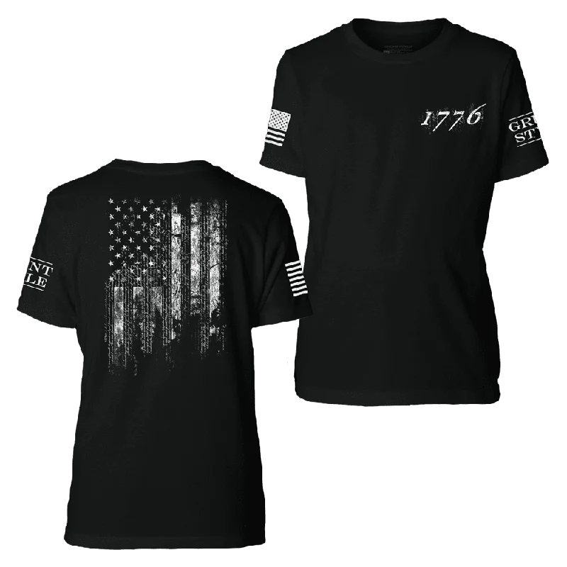 Youth 1776 Flag T-Shirt - Black