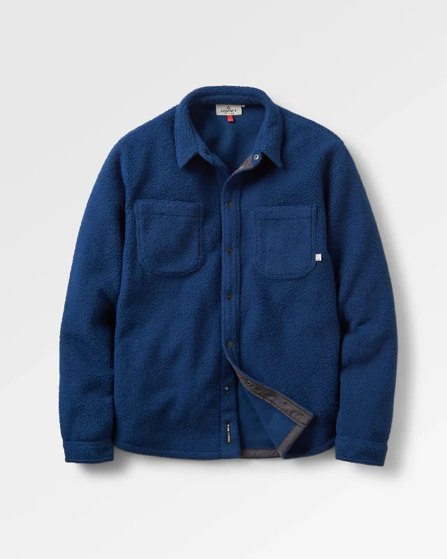 Backcountry Recycled Sherpa Fleece Shirt - Rich Navy