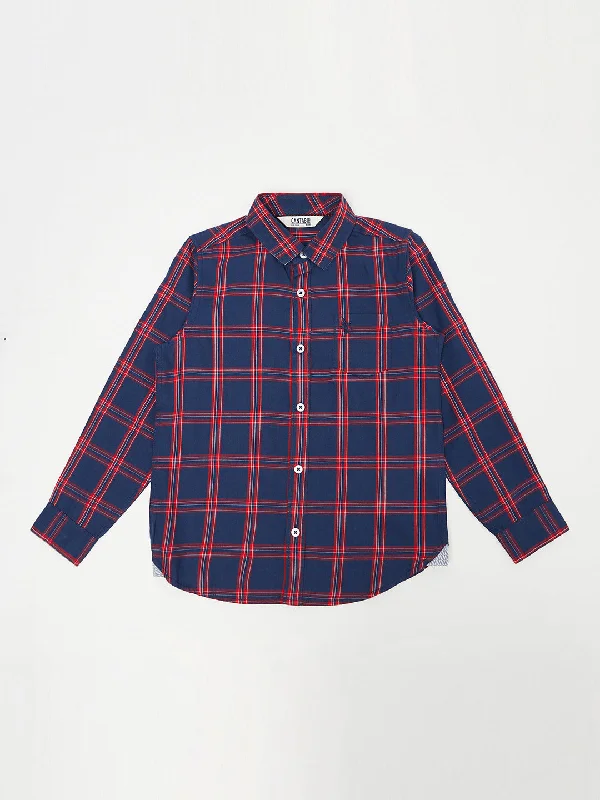 Boys Navy Blue Shirt