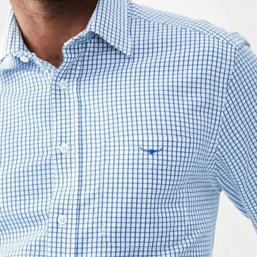 R.M.Williams - Collins Shirt - Check - White/Blue