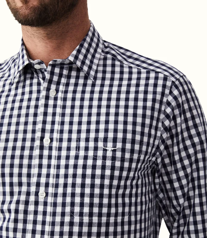 R.M.Williams - Collins Shirt - Check - Navy/White