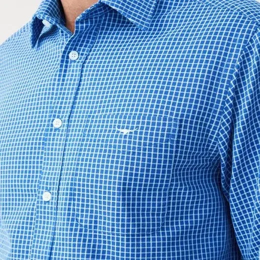 R.M.Williams - Collins Shirt - Check - White/Blue