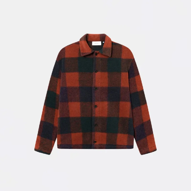 Jermaine Overshirt (Pine Green + Red Clay)