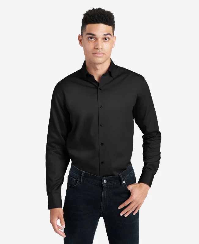 Regular-Fit Button-Down Stretch Dress Shirt with TEK FIT