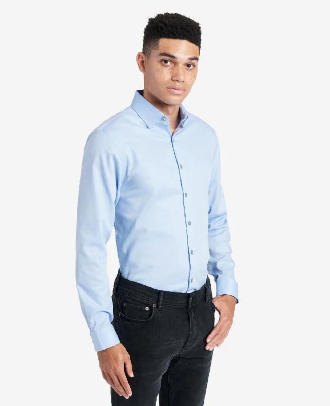 Slim-Fit Button-Down Stretch Dress Shirt with TEK FIT