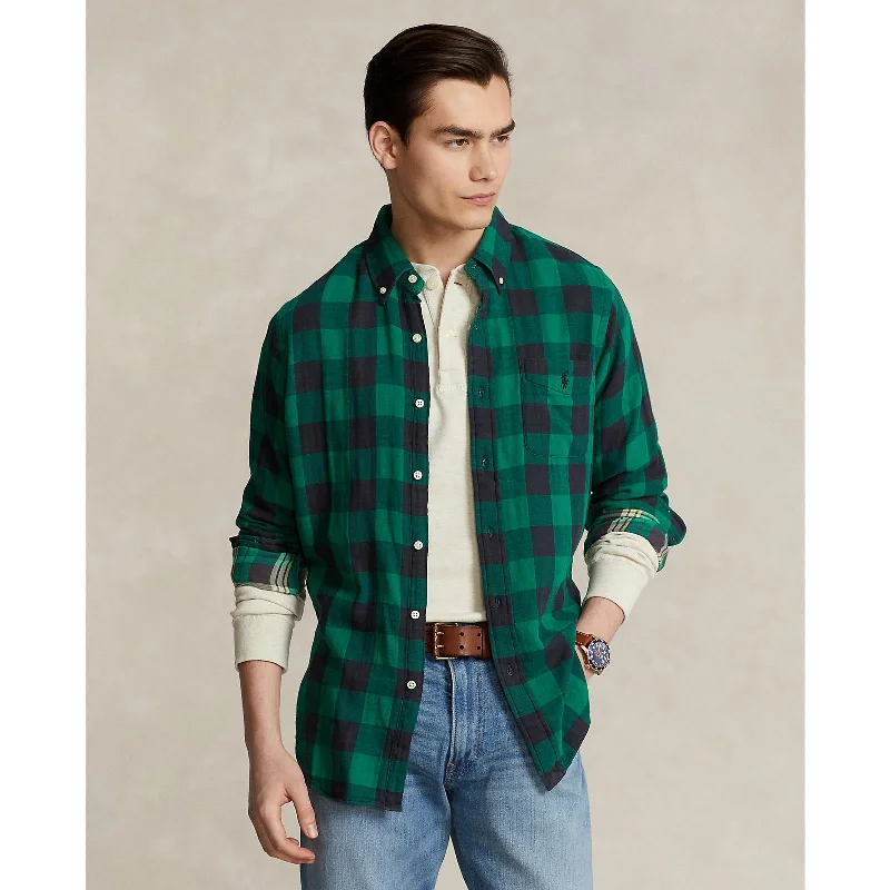 Polo Ralph Lauren - Soft Cotton Twill Shirt - Plaid Check -  Emerald / Black