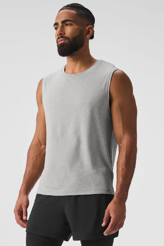 The Triumph Muscle Tank - Athletic Heather Grey