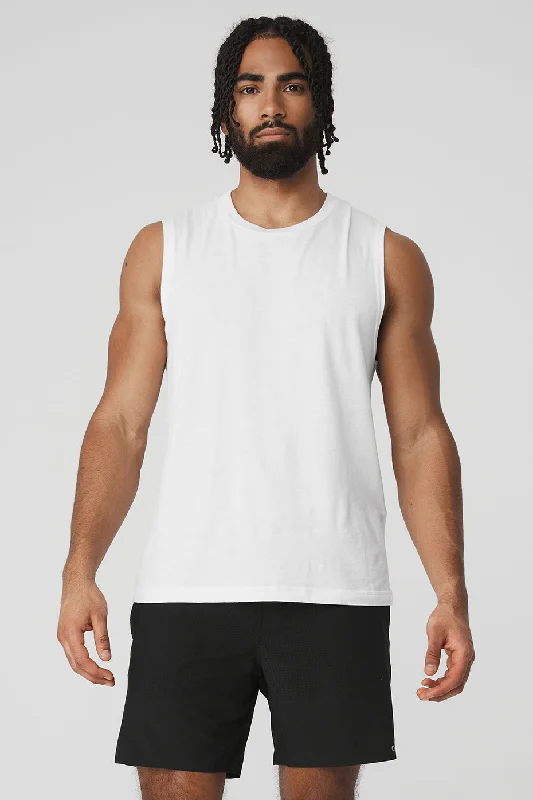 The Triumph Muscle Tank - White