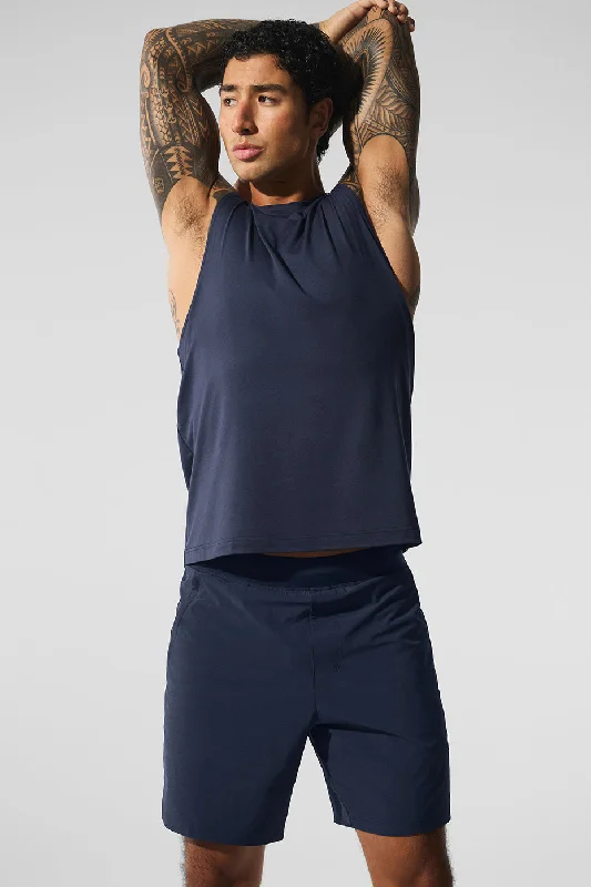 Conquer Muscle Tank - Navy