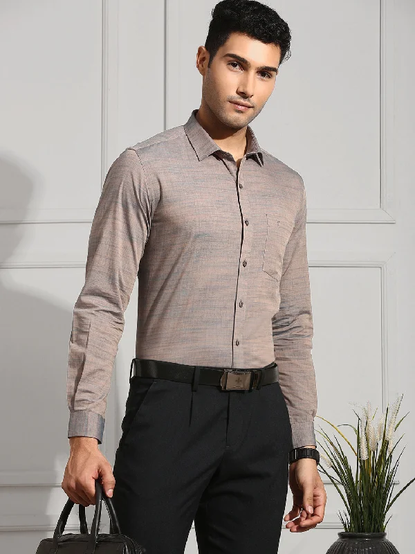 Men 100% Cotton Greyish Blue Shirt CL7 GE5