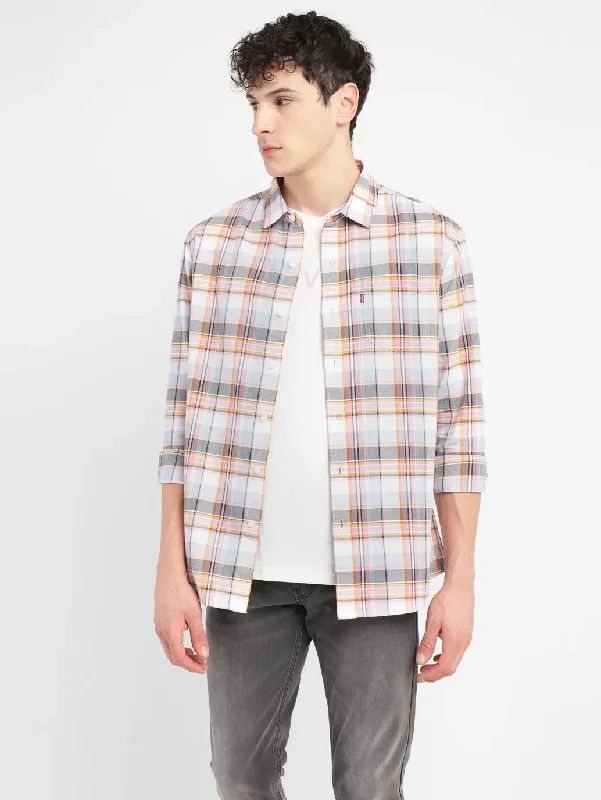 Men's Checkered Slim Fit Shirt