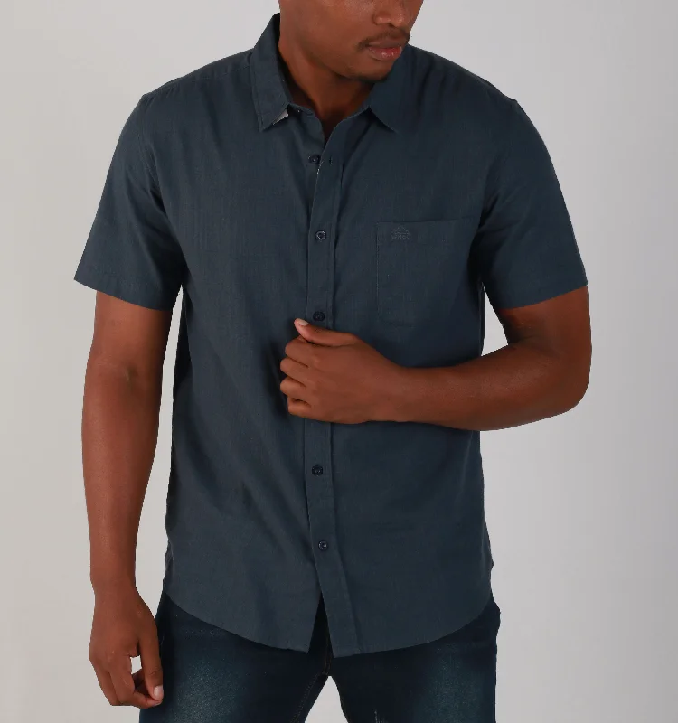 "MENS COLLAR SHIRT" NAVY