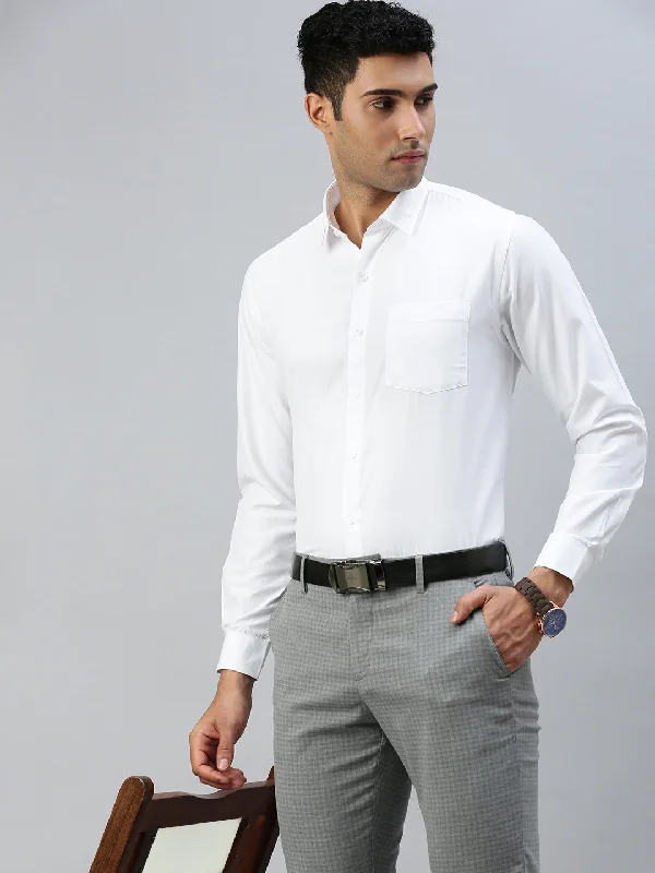 Men Cotton White Shirt Wewin New