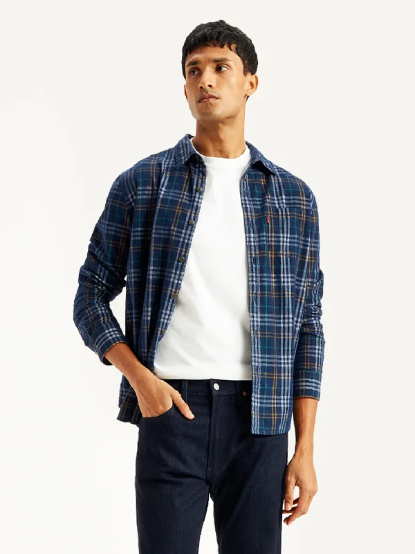 Men's Plaid Regular Fit Shirt