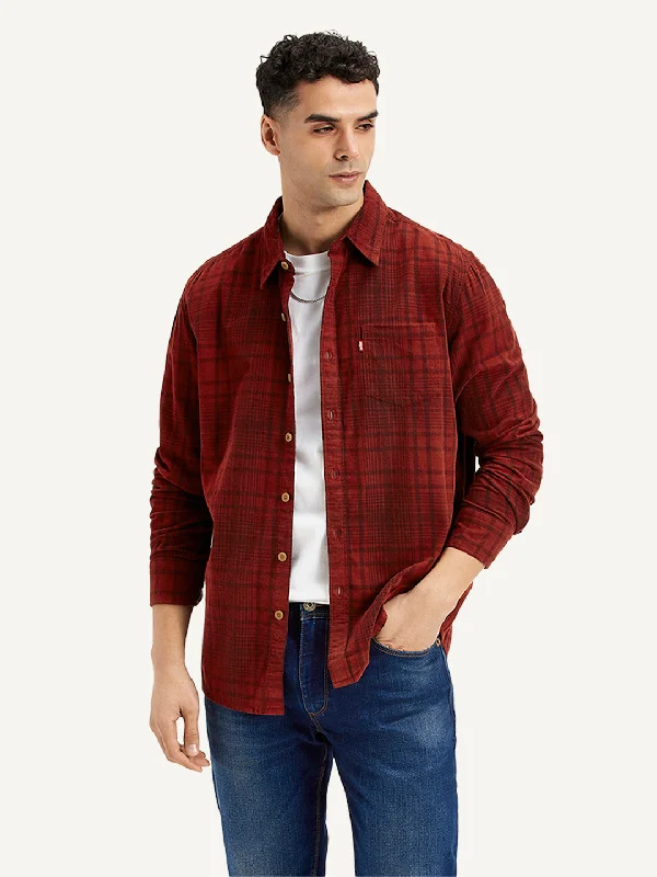 Men's Plaid Regular Fit Shirt