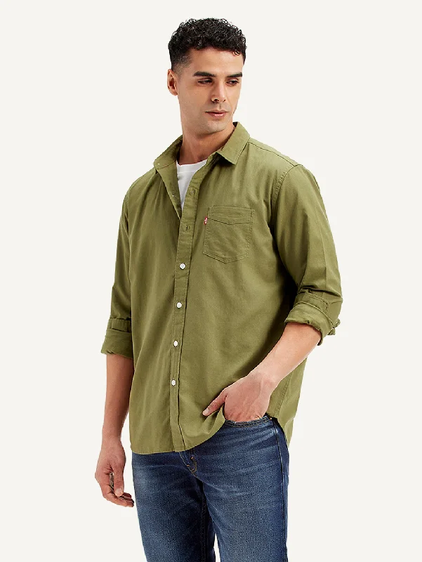 Men's Solid Regular Fit Shirt